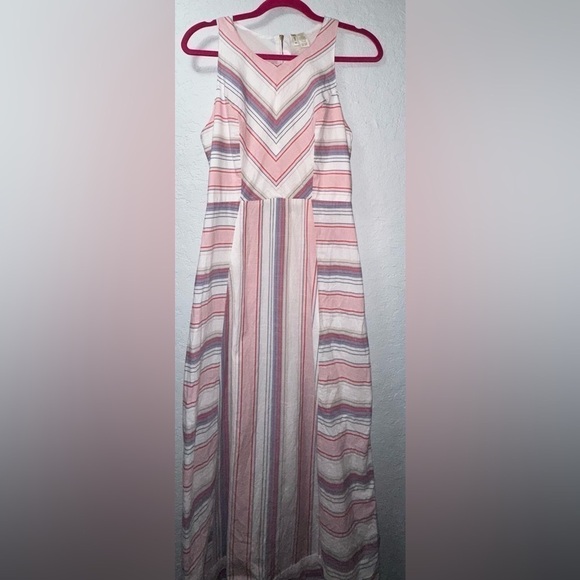 Japna Women's Sleeveless Striped Maxi Dress - Picture 2 of 8